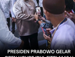 Presiden Prabowo Gelar Open House Idul Fitri di Istana Kepresidenan
