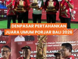 Denpasar Pertahankan Gelar Juara Umum Porjar Bali 2026